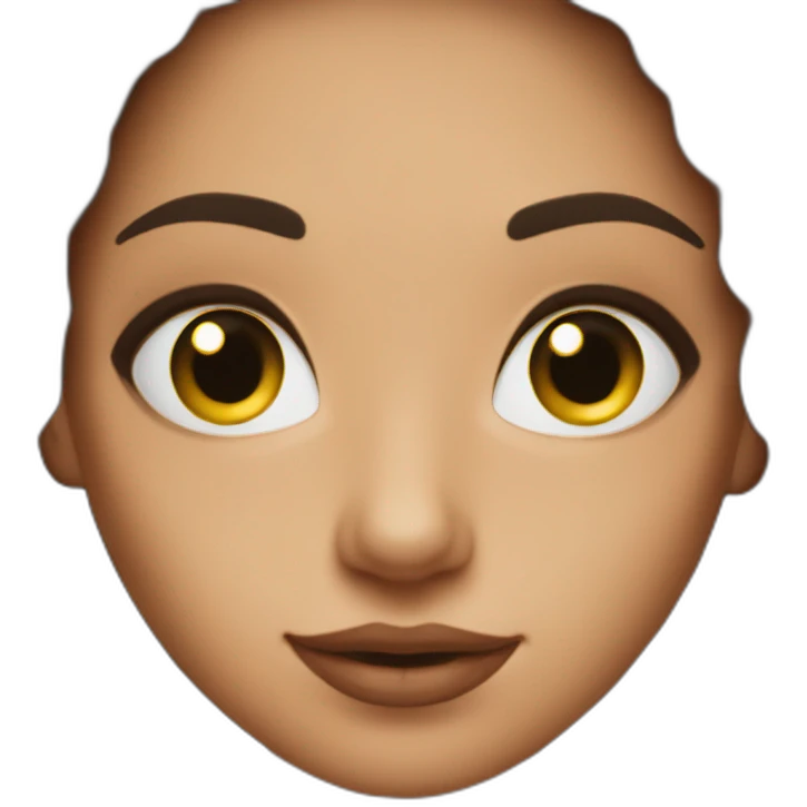 The brune with ringlight emoji