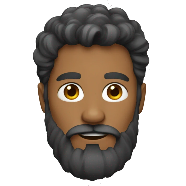 Men with beard emoji