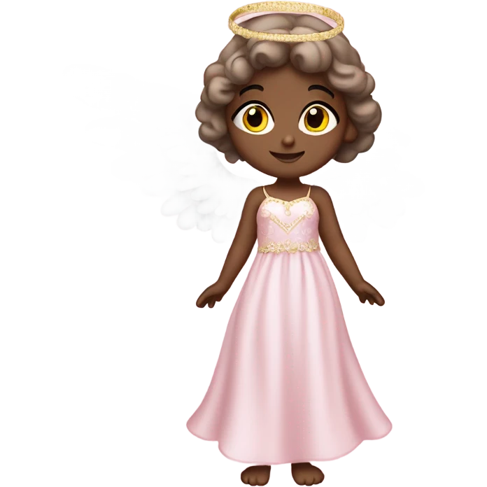 Pink sweet angel emoji