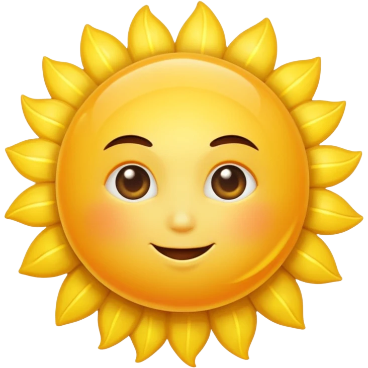 A SHINING AND RADIANT SUN WITHOUT FACE AND WITHOUT CITY OR WAVES emoji