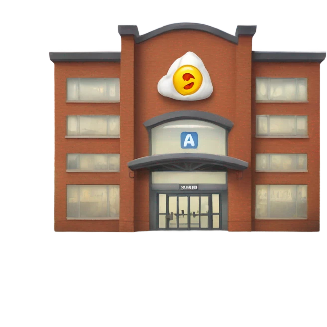 gym building with gym written on it emoji