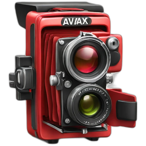 Red Camera with text "Wallet 10 Avax" emoji