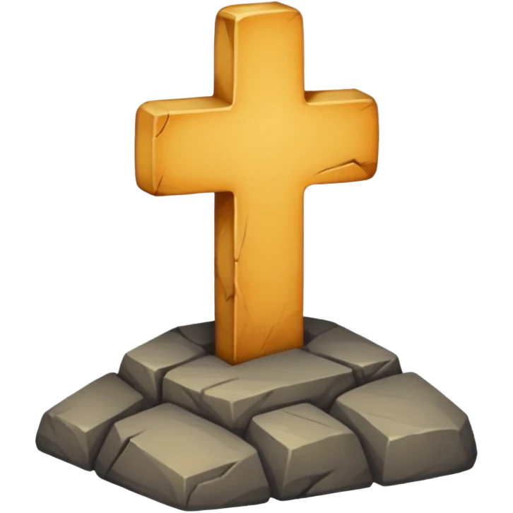 Uma cruz gótica realista emoji