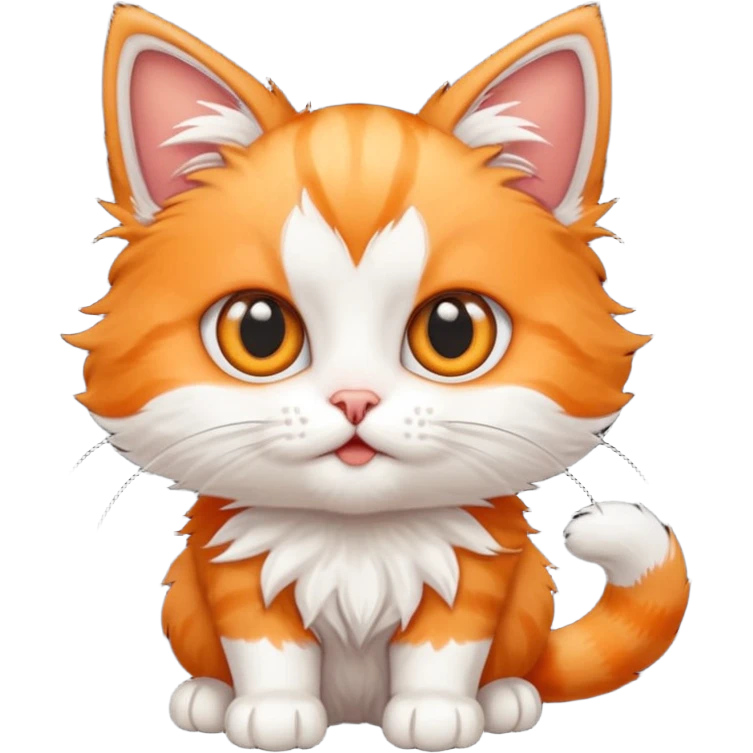 unhinged kitten emoji