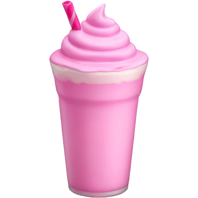 Pink milkshake  emoji