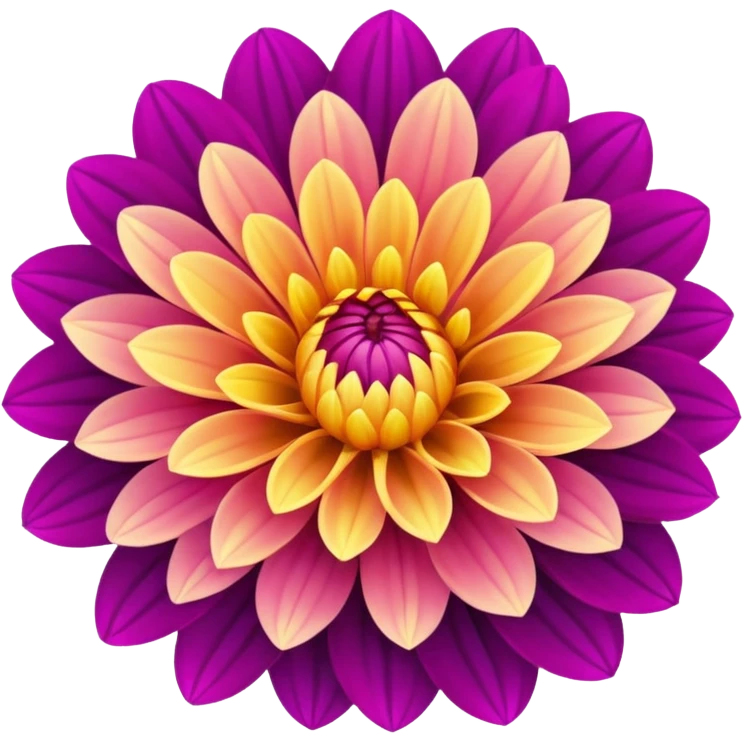Dahlia flower emoji