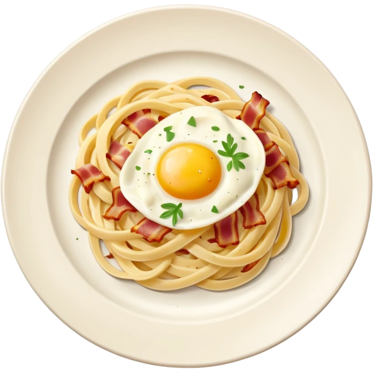 plate of carbonara emoji