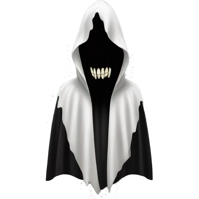 ghostface from scream movie black cloak  emoji