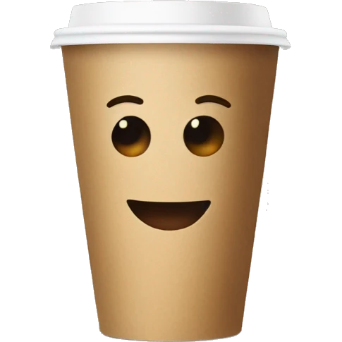 a paper cup of coffee emoji