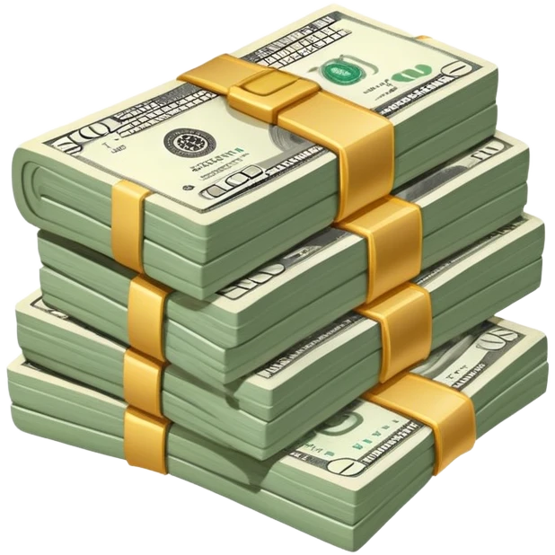 cash bundle money stack emoji