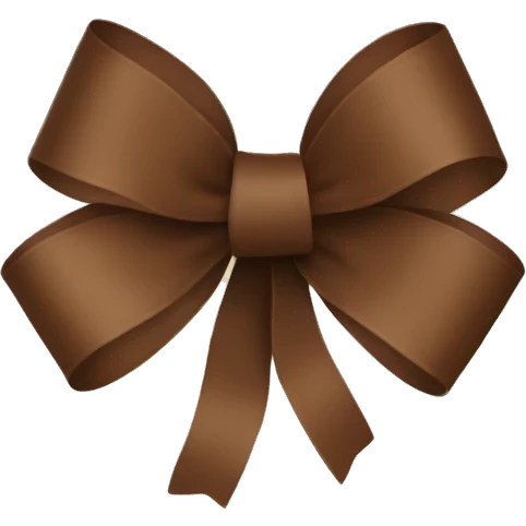 Brown ribbon  emoji