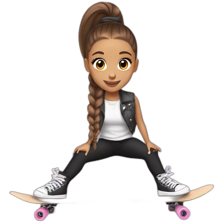 Ariana grande qui fait du skate emoji
