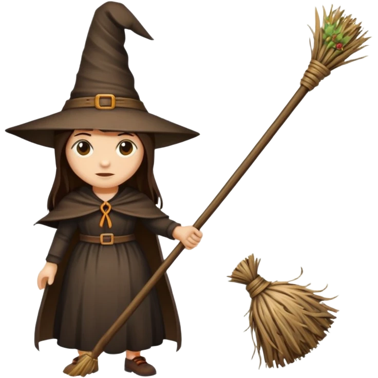 witch's broom emoji