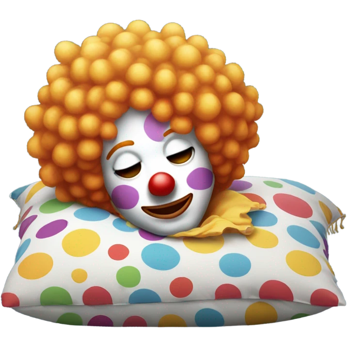 Sleeping clown emoji