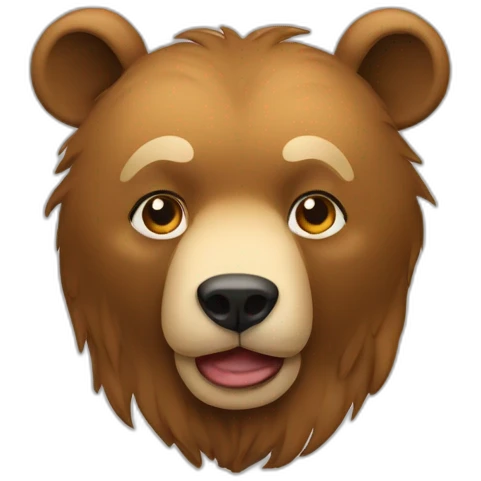 Poutin sur un ours emoji