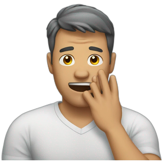 Man slapping on his head emoji