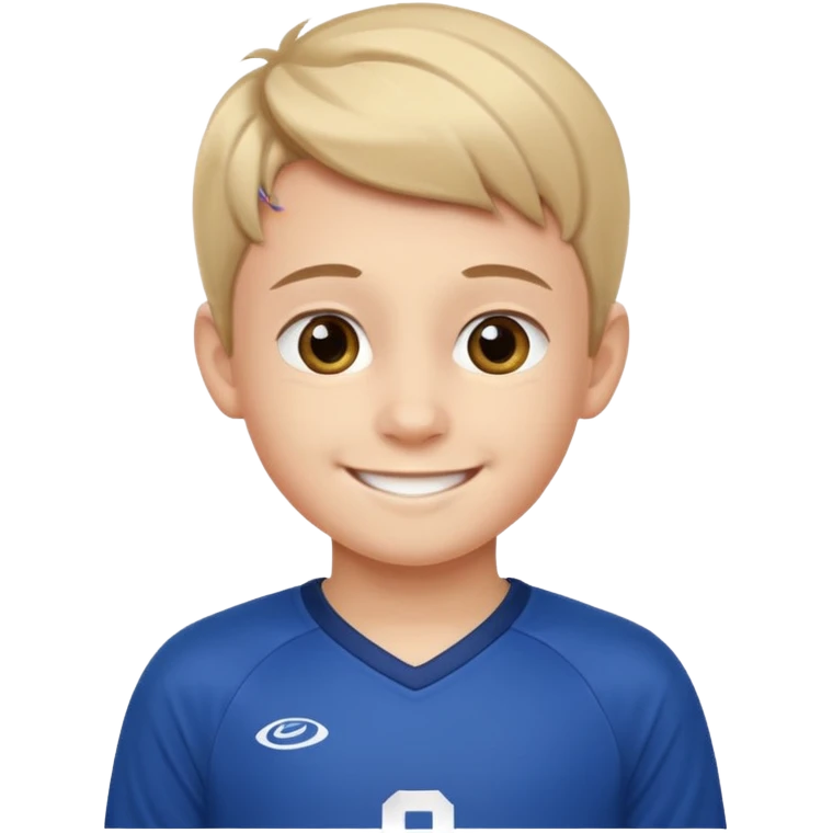 Young boy wishing luck emoji