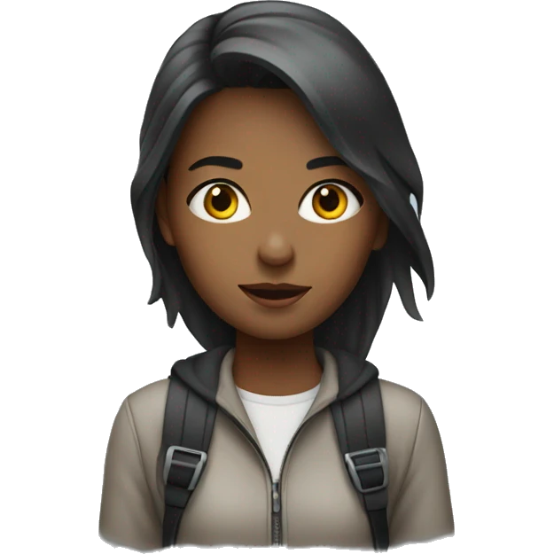 Girl on the road  emoji