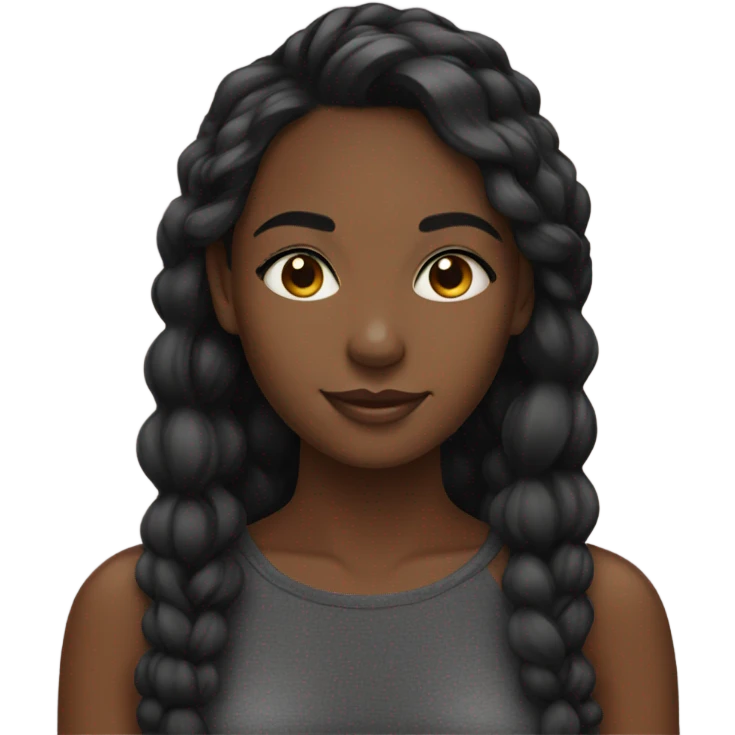 Pretty Black girlie  emoji