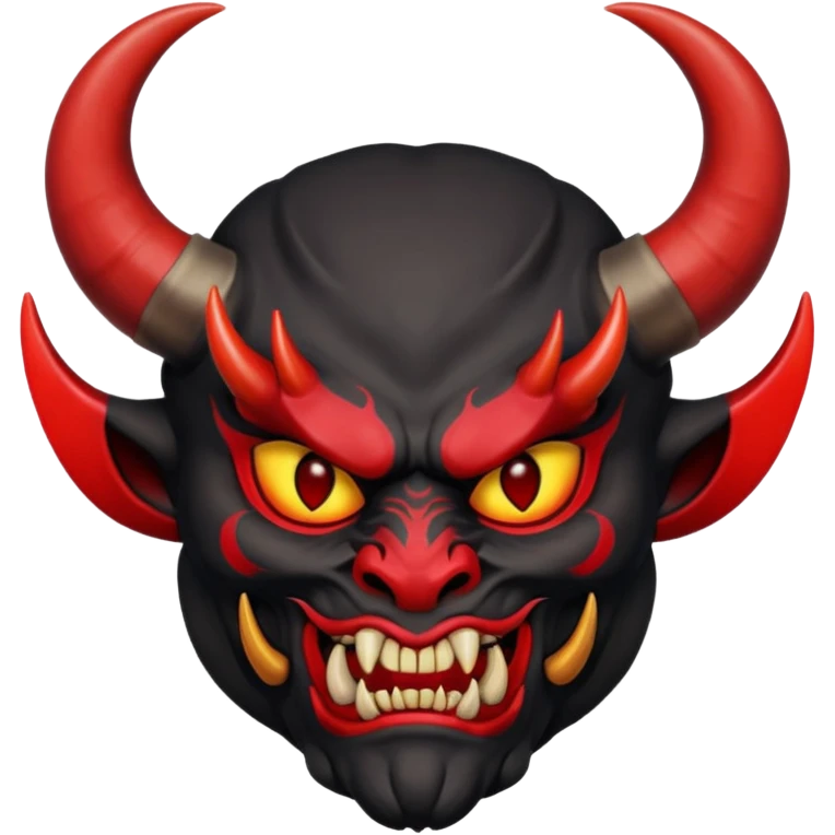 dark oni mask emoji