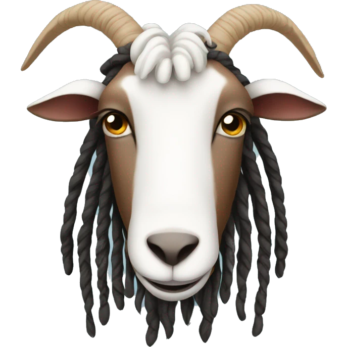 Goat with dreads emoji