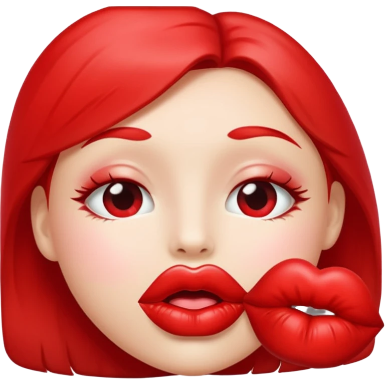 Red kiss emoji