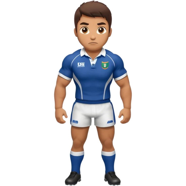 Disfraz de jugadora de rugby de cuerpo entero emoji