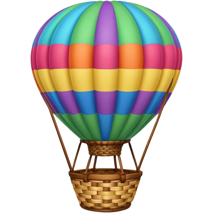 hotair balloon topdown emoji