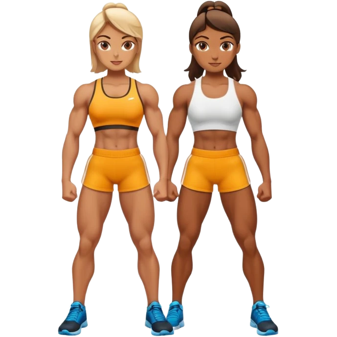female athlete standing emoji