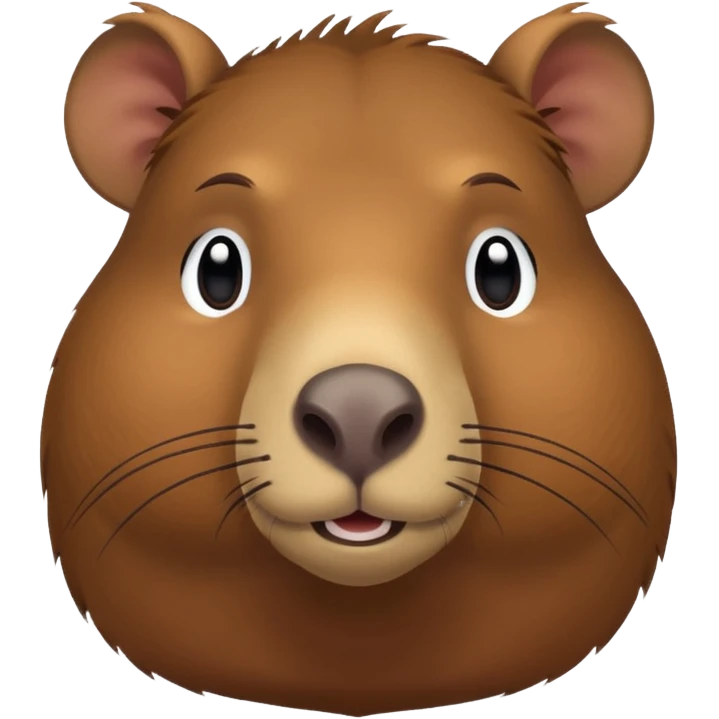 Capyvara com cara de deboche  emoji