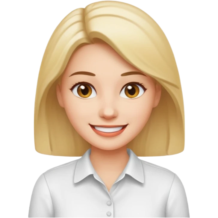Cheif Consultant, woman, wearing white shirt emoji