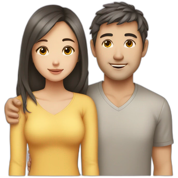 white-guy-cuddles-asian-girl emoji