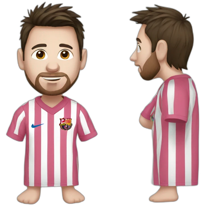 Messi wearing a pyjama emoji