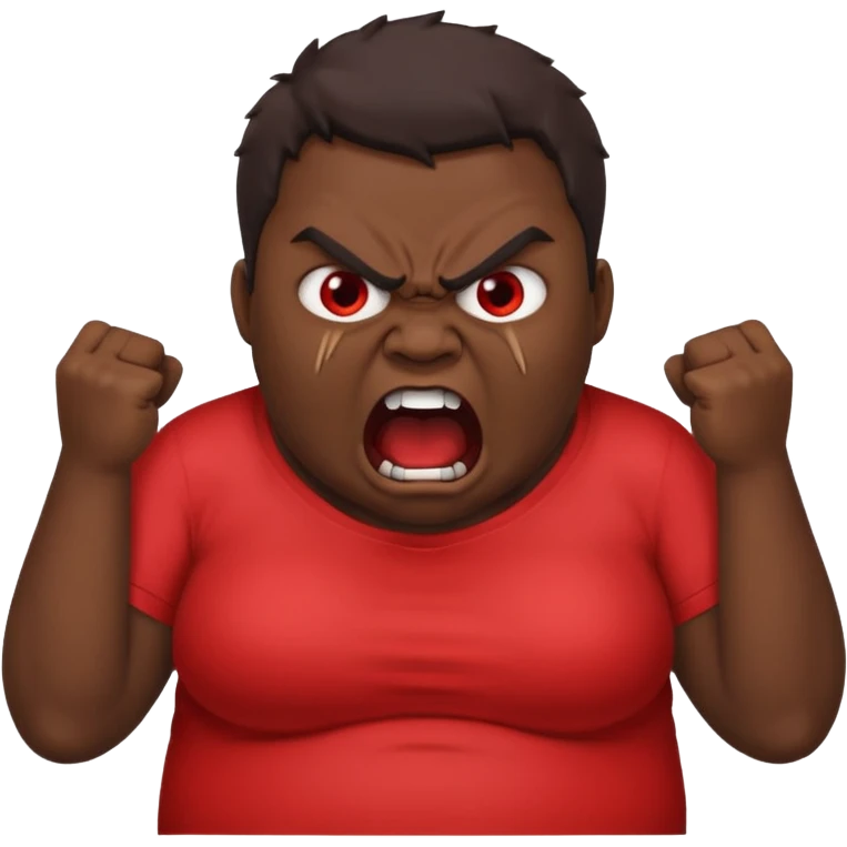 gum tsion emoji very not nice rude shouting ragebaiter fat ugly emoji