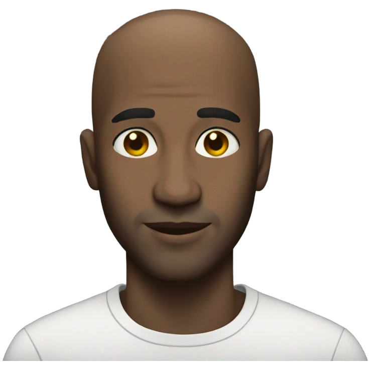 black bald guy emoji