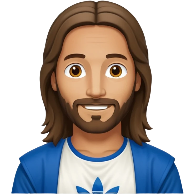 jesus in adidas clothes looking cool emoji