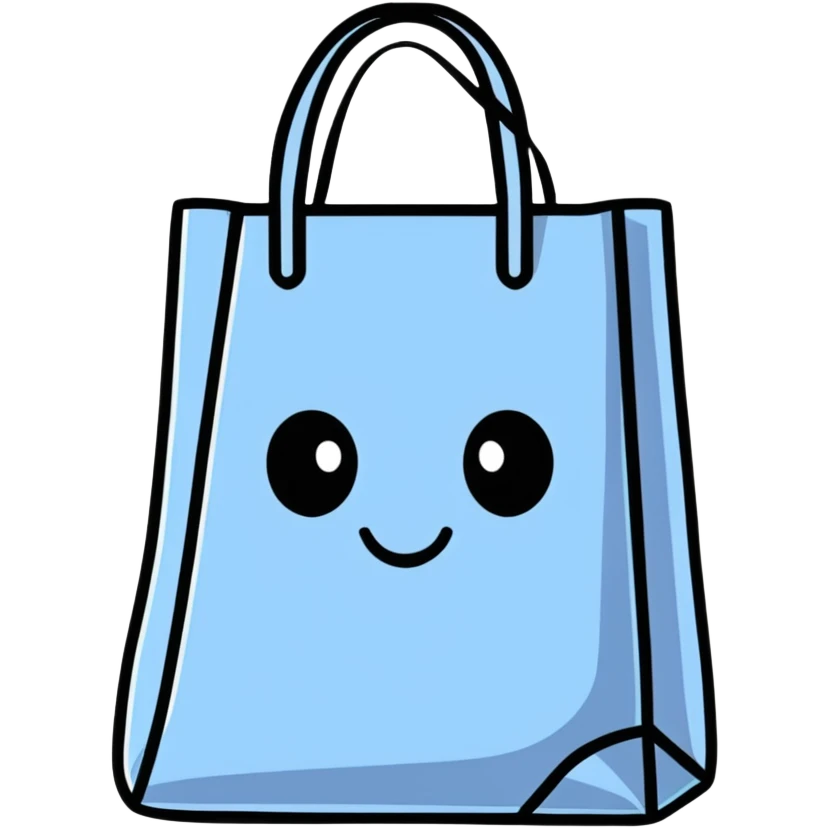 bag with a face on it emoji