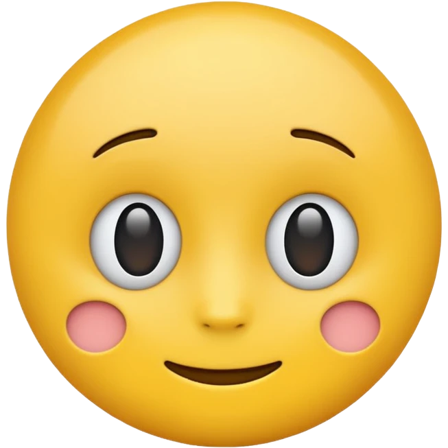 yellow emoji with a blank face emoji