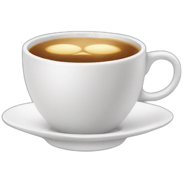good morning with coffee emoji