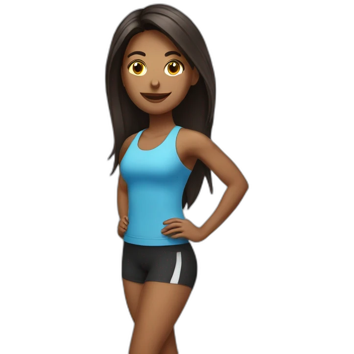 Fitnesscoach girl emoji