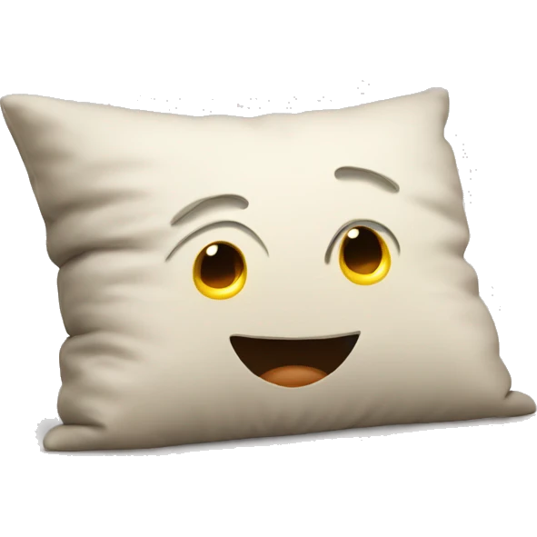cartoon head buried in pillow emoji