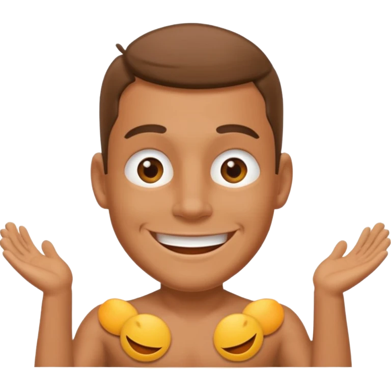 Fat naked tan man emoji emoji