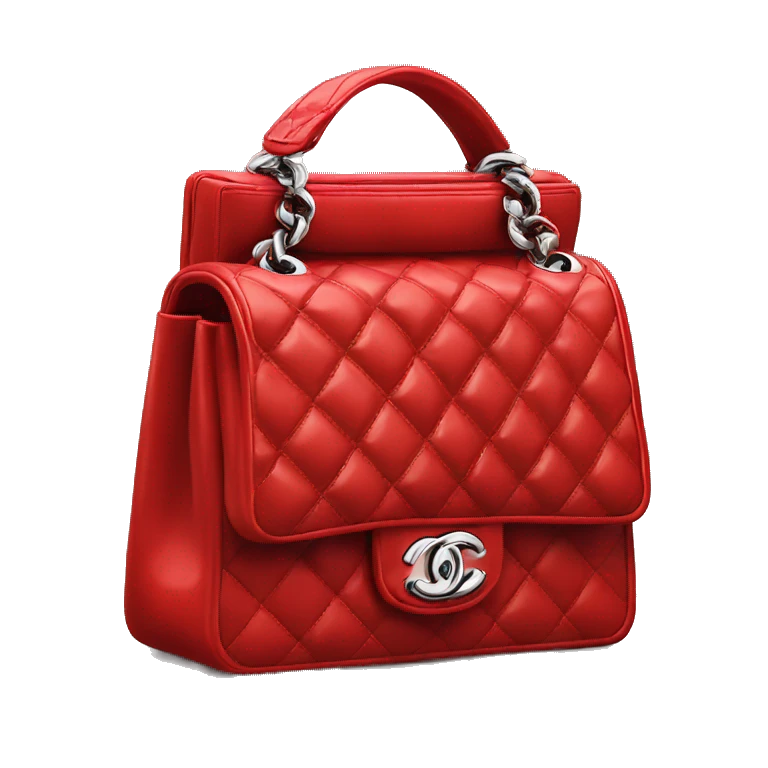 Front Chanel bag Red emoji