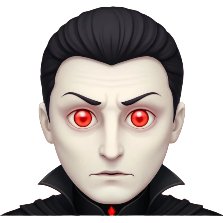 Evil, shadowie Male lord with Red glowing eyes and  emoji