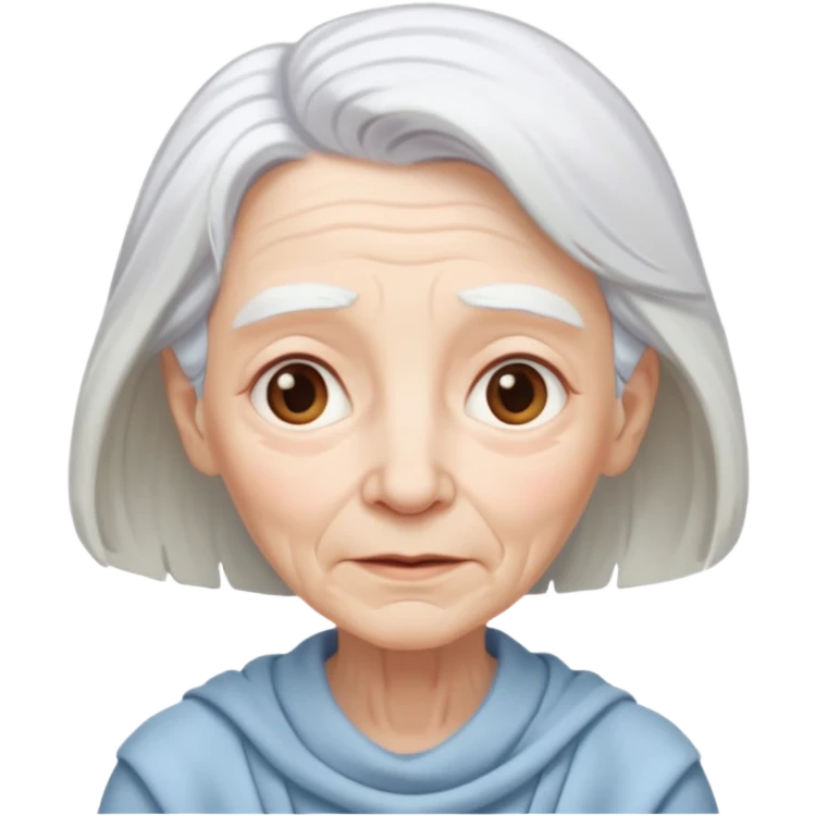 cartoon characters showing older people, ethereal emoji