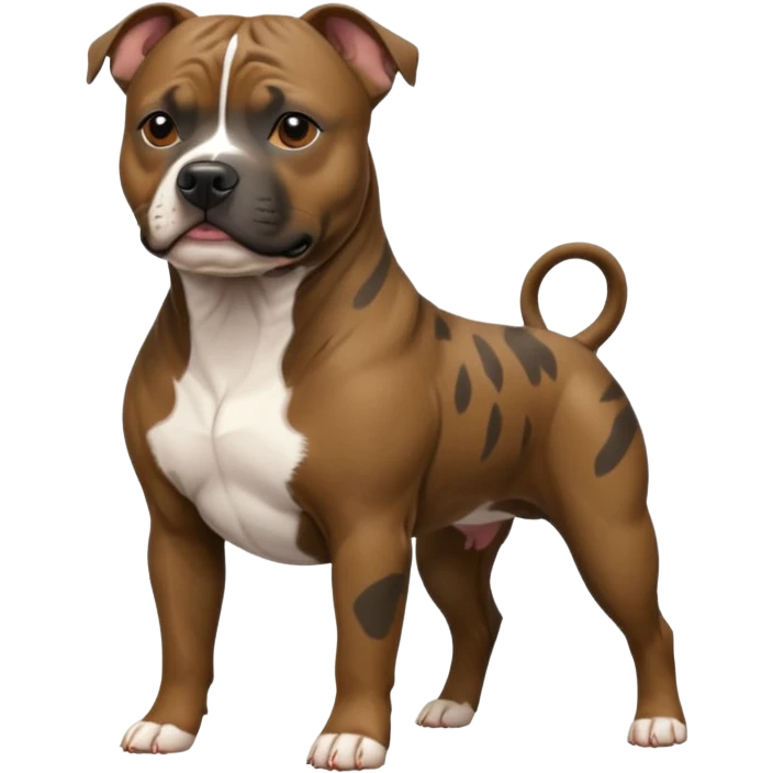 Brindle Staffordshire Bull Terrier  emoji