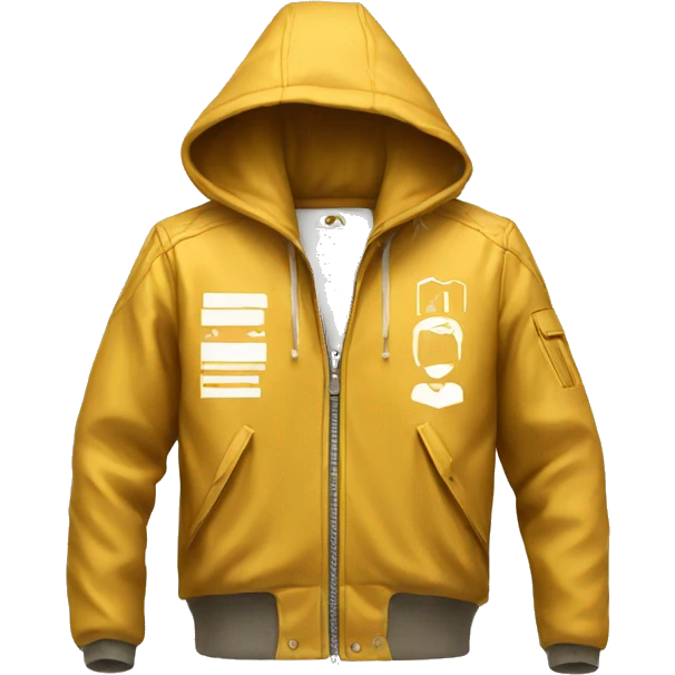 Golden Jacket with AWS logo printed emoji