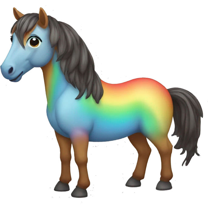 rainbow horse emoji