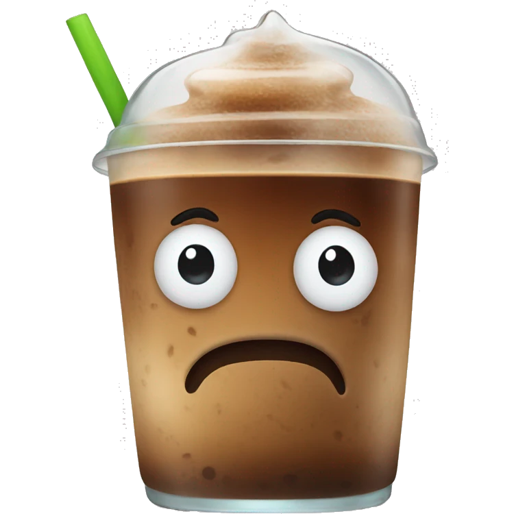 Iced coffee  emoji