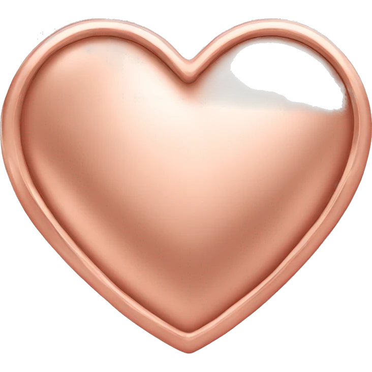 rose gold heart emoji